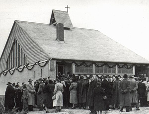 Weihe der Bartningschen Notkirche 1953